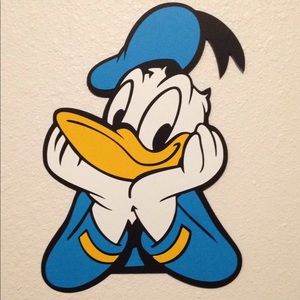 Donald Duck Paper Cricut Cutout Door Decoration